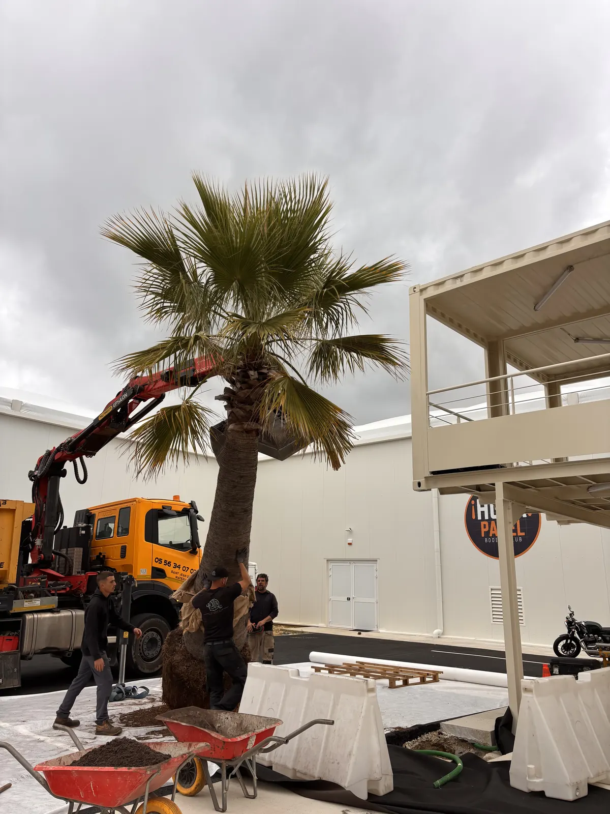 Construction du chantier ¡HOLA! PADEL
