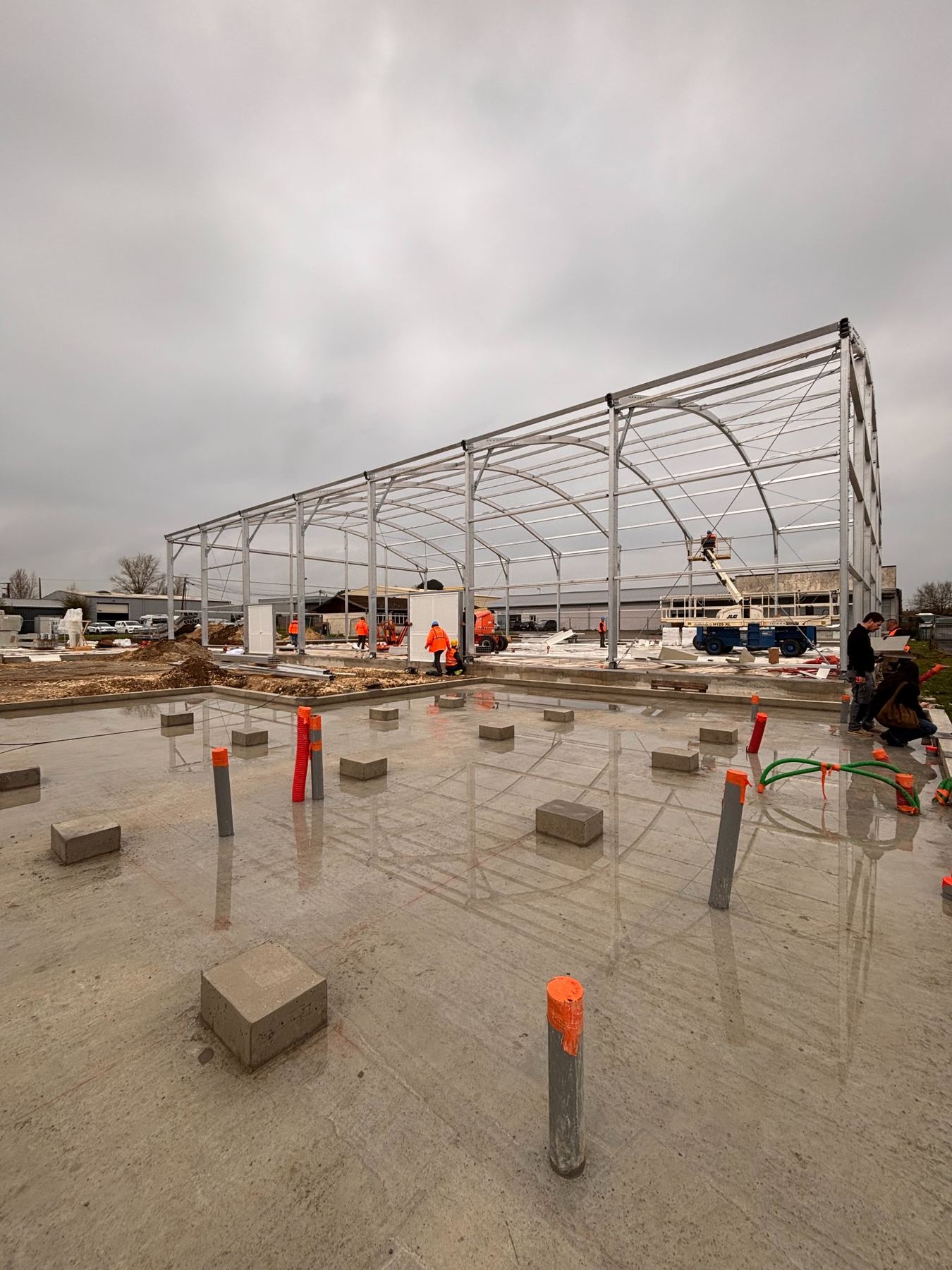 Construction du chantier ¡HOLA! PADEL