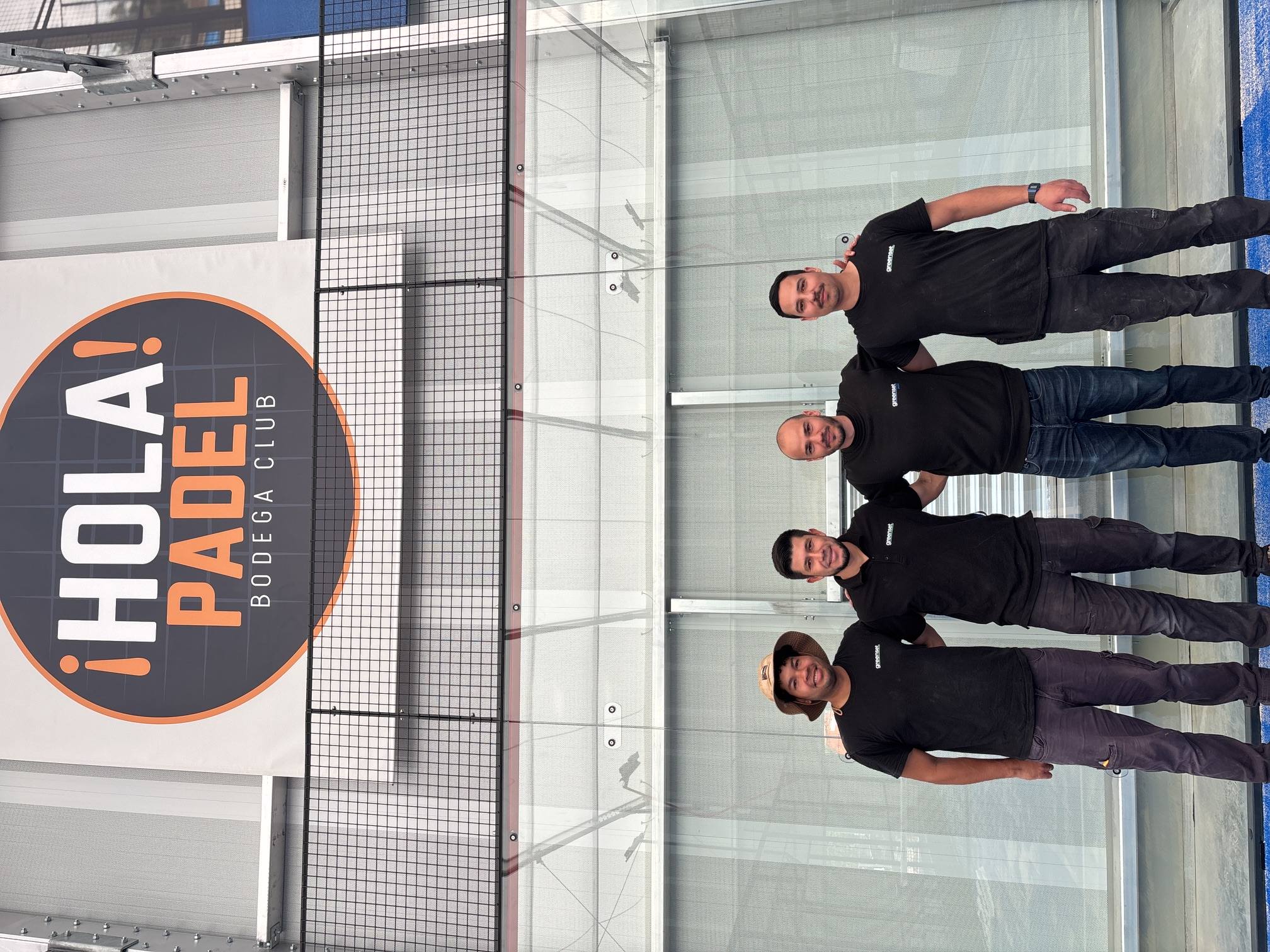Équipe sur le chantier ¡HOLA! PADEL
